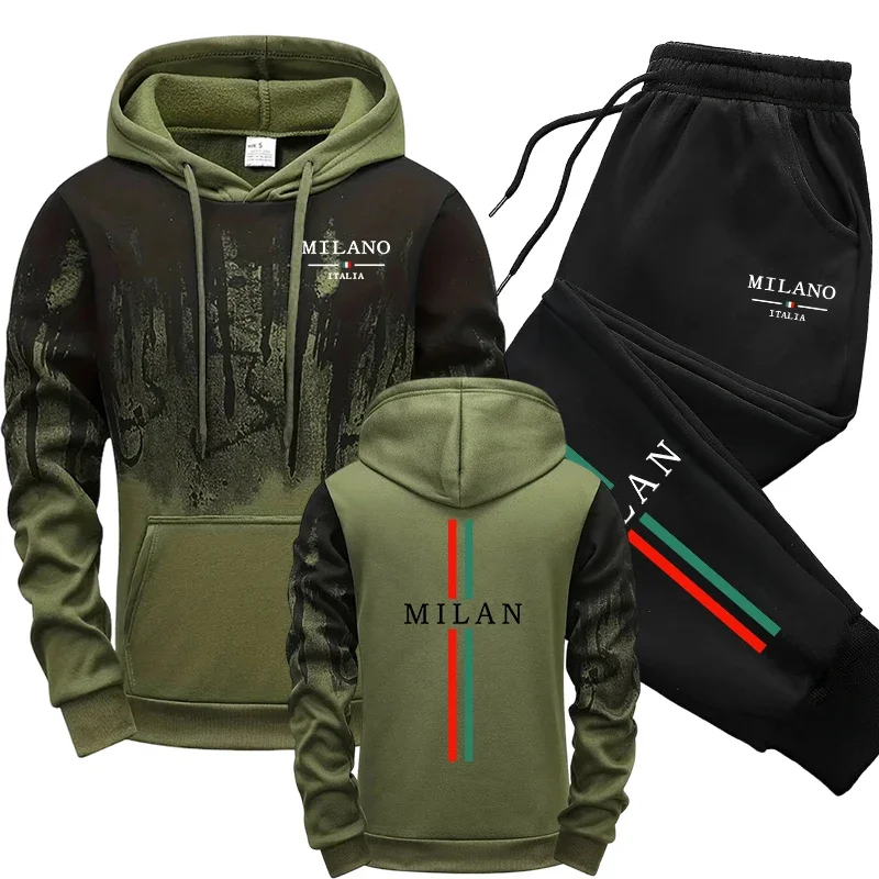 Joggers Pants - بدلة رياضية للخريف والشتاء، أزياء إيطالية،