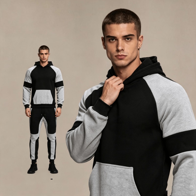 Joggers Pants - طقم هودي وبنطلون رياضي للرجال بألوان