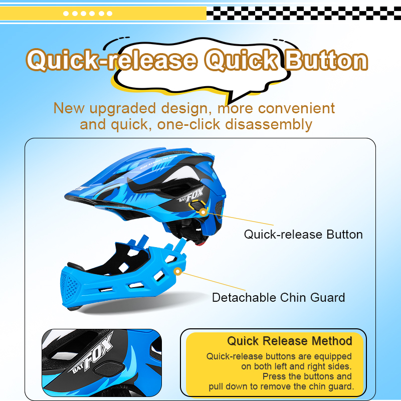 BATFOX الاطفال كامل الوجه خوذة - مراجعة Running Gear Kids وسعره
