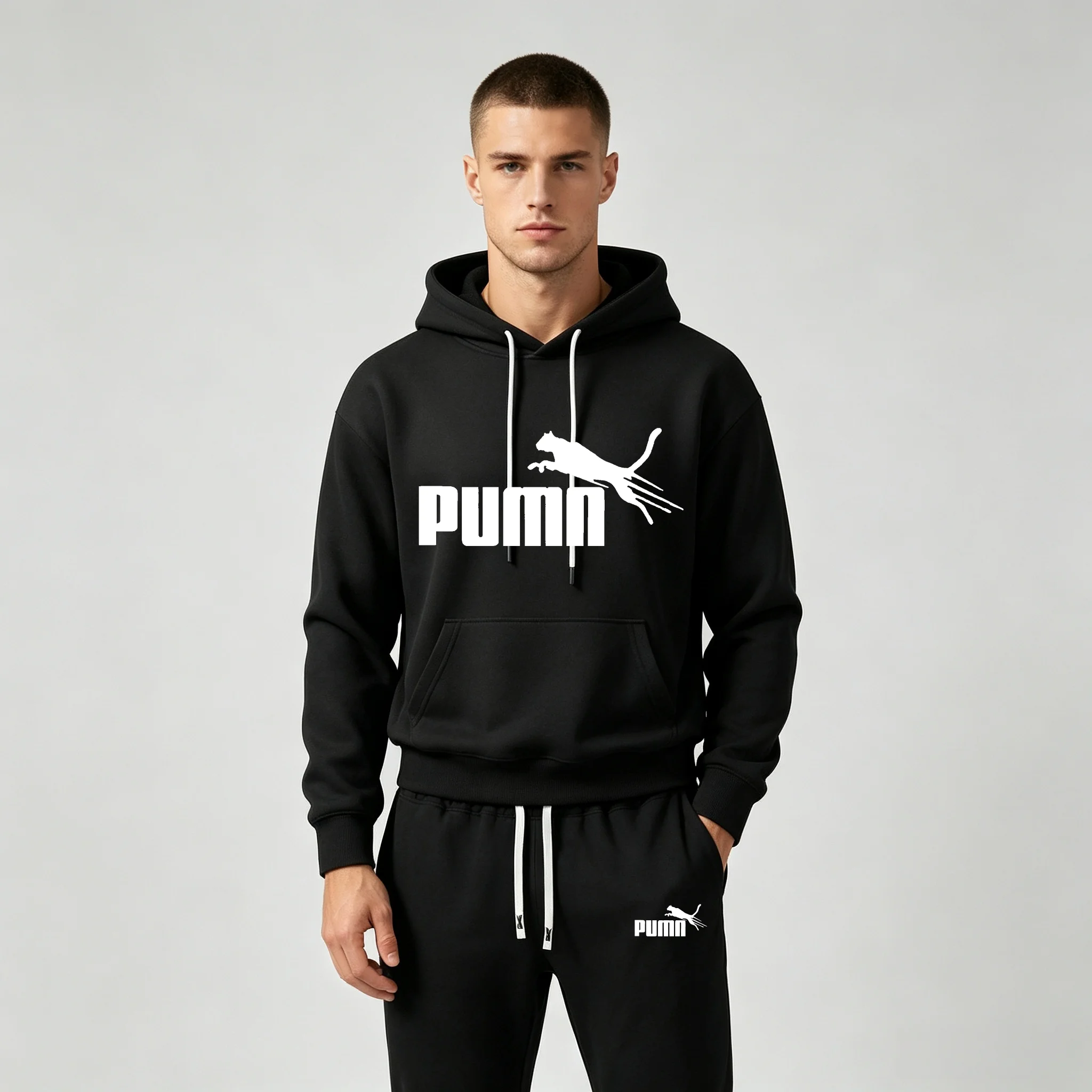 طقم رياضي رجالي مكون من هودي ب - مراجعة Joggers Pants وسعره