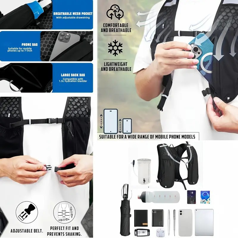 سترة جري للجنسين مقاومة للماء  - مراجعة Hydration Vest وسعره