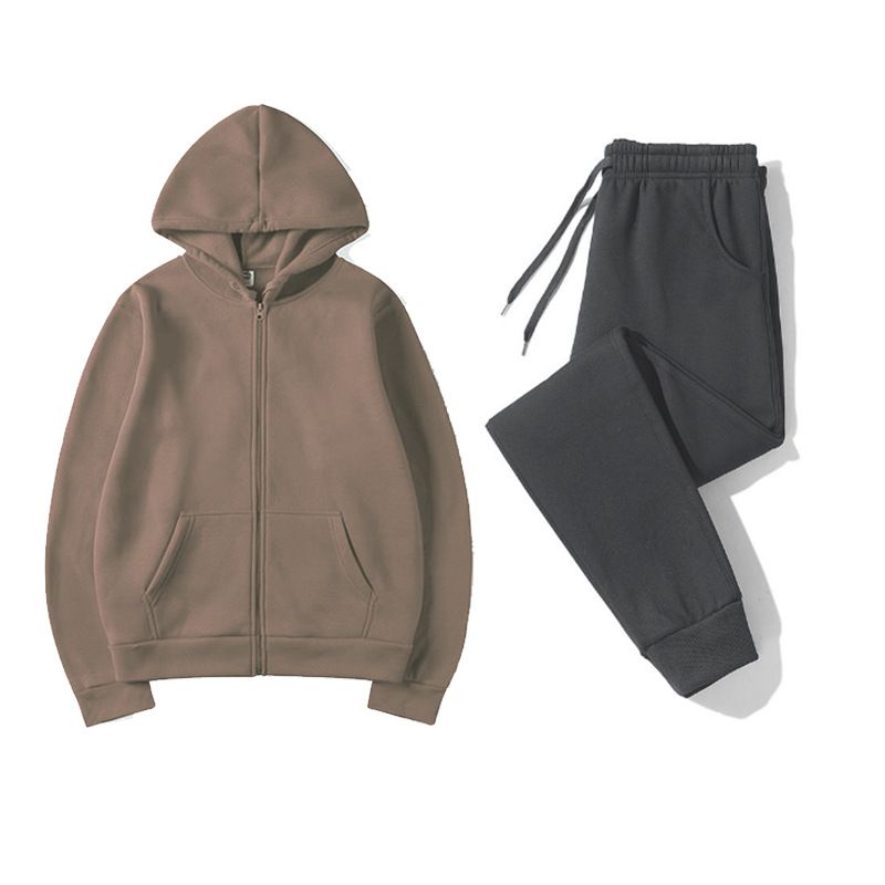 طقم هودي رجالي بسحاب نصفي وبنط - مراجعة Joggers Pants وسعره