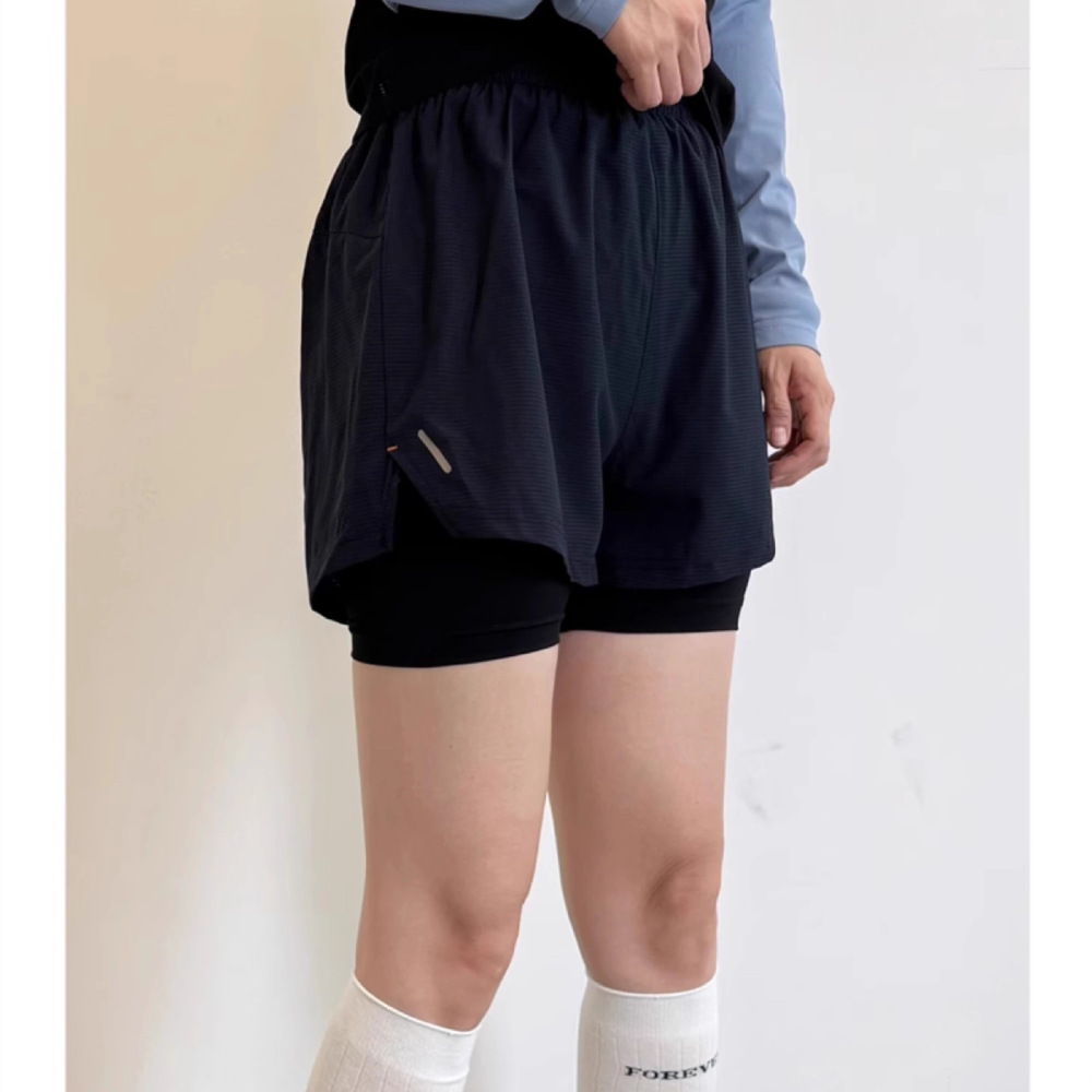 شورت رياضي نسائي 2 في 1 عالي ا - مراجعة Running Gear Junior وسعره