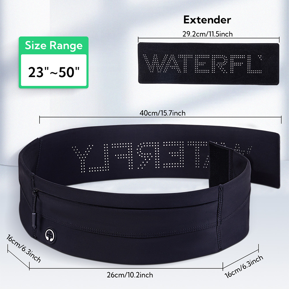 WATERFLY حزام الجري حزمة مراوح - مراجعة Running Belt وسعره