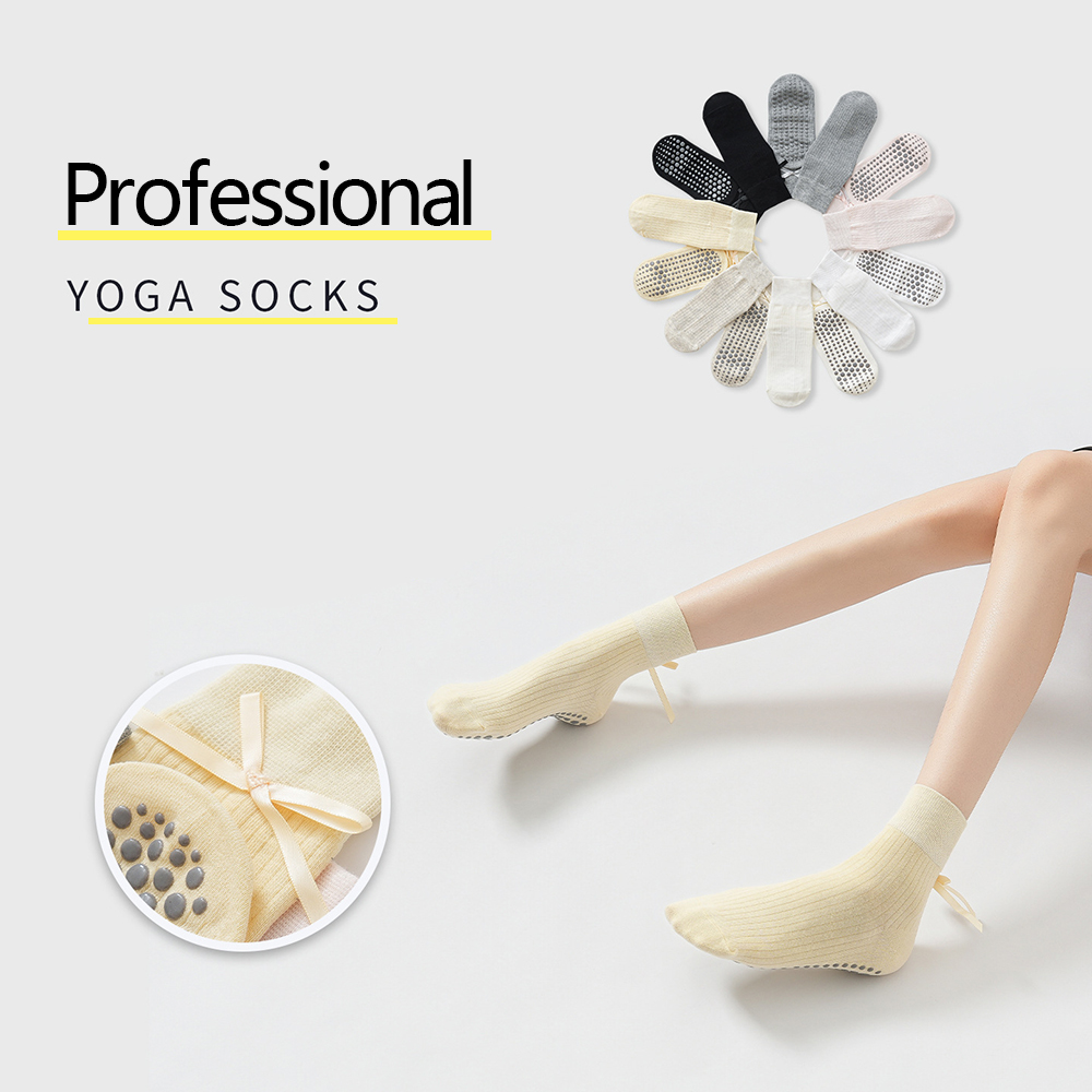 جوارب يوغا لطيفة مزينة بعقدة ل - مراجعة Sports Socks وسعره
